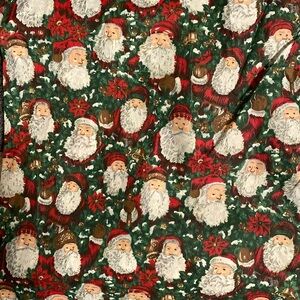 Shower Curtain  Christmas Theme. Santa Claus